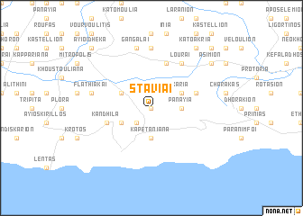 map of Stáviai