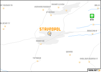 map of Stavropol\