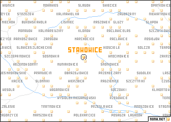 map of Stawowice