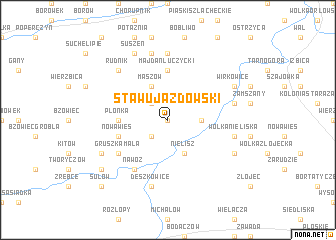 map of Staw Ujazdowski