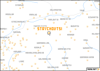 map of Staychovtsi