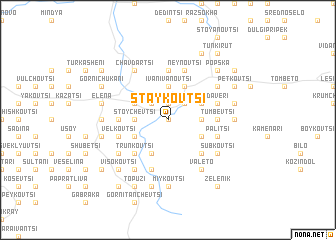 map of Staykovtsi