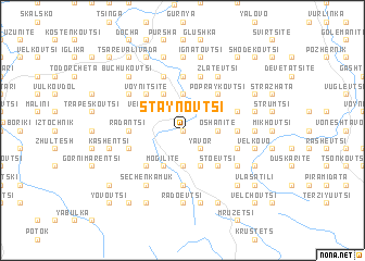 map of Staynovtsi