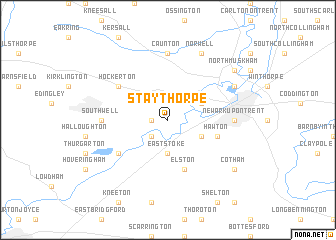 map of Staythorpe