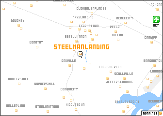 map of Steelman Landing