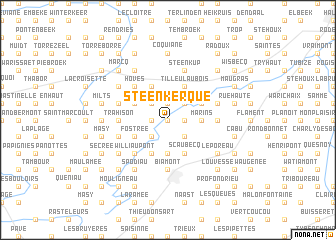 map of Steenkerque