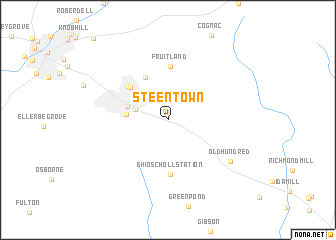 map of Steen Town