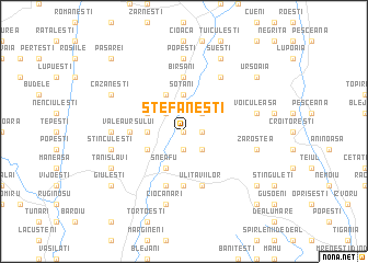 map of Ştefăneşti