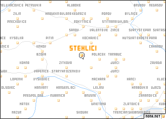 map of Stehlíci