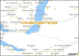 map of Steinbach am Attersee