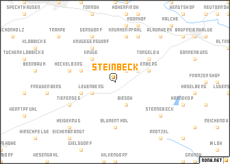 map of Steinbeck