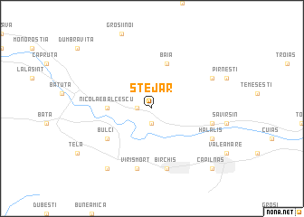 map of Stejar