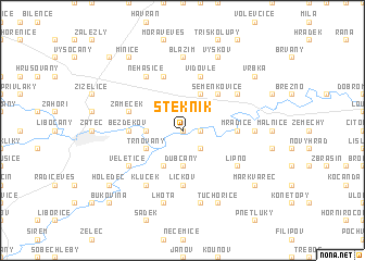 map of Stekník