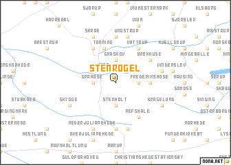 map of Stenrøgel