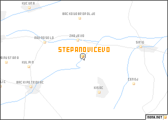 map of Stepanovićevo