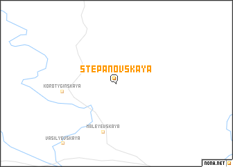 map of Stepanovskaya