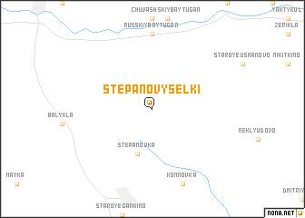 map of Stepano-Vyselki