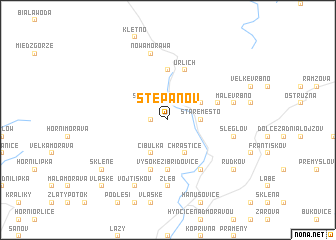 map of Štěpánov