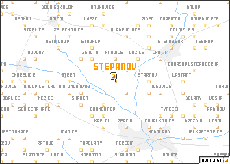 map of Štěpánov