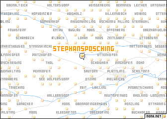 map of Stephansposching