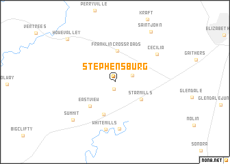 map of Stephensburg