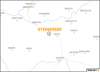 map of Stephenson