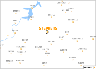 map of Stephens