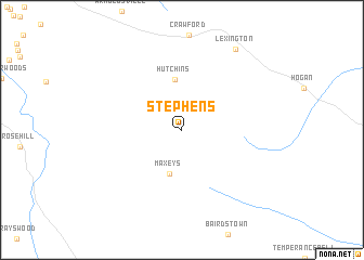 map of Stephens
