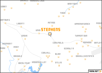 map of Stephens