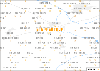 map of Steppentrup