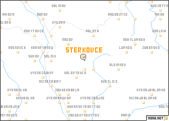 map of Sterkovce