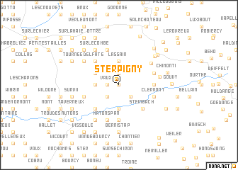 map of Sterpigny