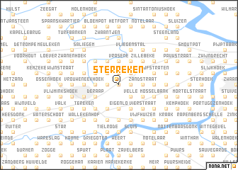 map of Sterreken