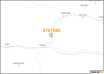 map of Stetson