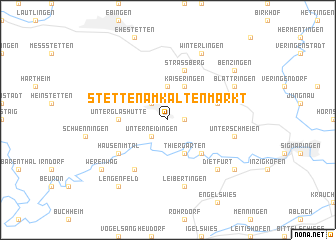 map of Stetten am Kalten Markt