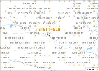 map of Stettfeld