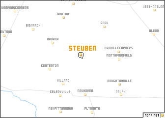 map of Steuben