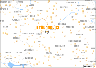 map of Stevanovići