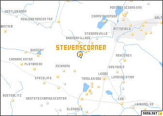 map of Stevens Corner