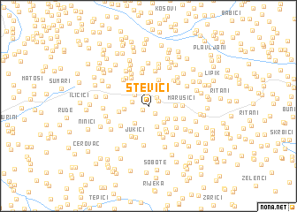 map of Stevići