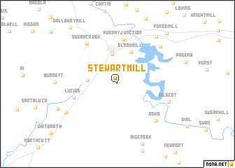 map of Stewart Mill