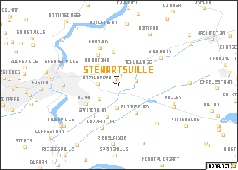 map of Stewartsville