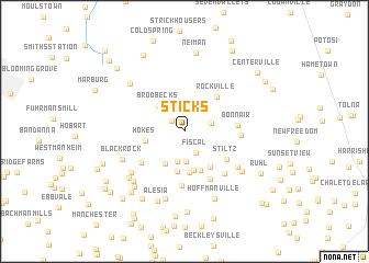map of Sticks