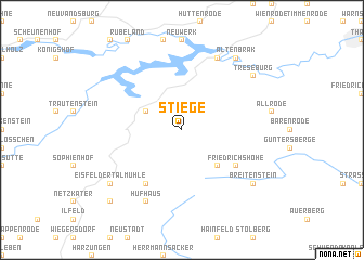 map of Stiege