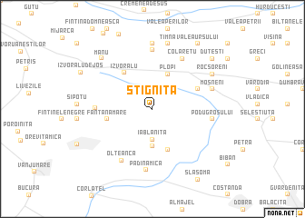 map of Stigniţa