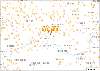 map of Stijena
