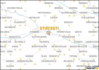 map of Stînceşti