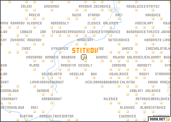 map of Štítkov