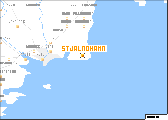 map of Stjälnöhamn