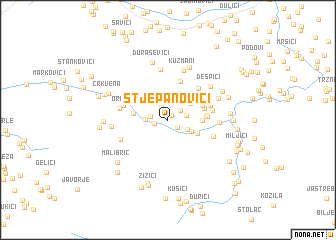map of Stjepanovići
